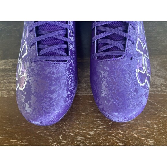 Under Armour Blur 2 MC Suede Purple Football Cleats Men’s Size 13 3027978-500 - Picture 7 of 11